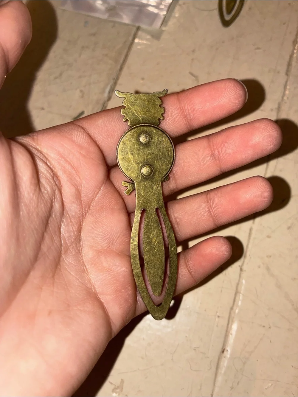 Owl Metal Bookmark - Antique Bronze Page Marker - Gift for Book Lovers, Readers